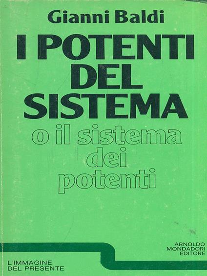 I potenti del sistema - Gianni Baldi - copertina