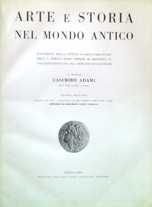 Arte e storia nel mondo antico - Casimiro Adami - copertina