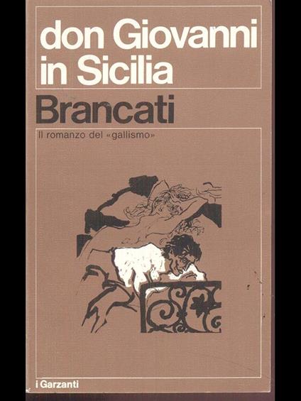 Don Giovanni in Sicilia - Vitaliano Brancati - copertina