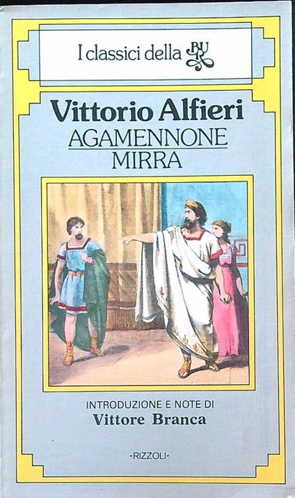 Agamennone Mirra - Vittorio Alfieri - copertina