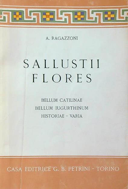 Sallustii flores - A. Ragazzoni - copertina