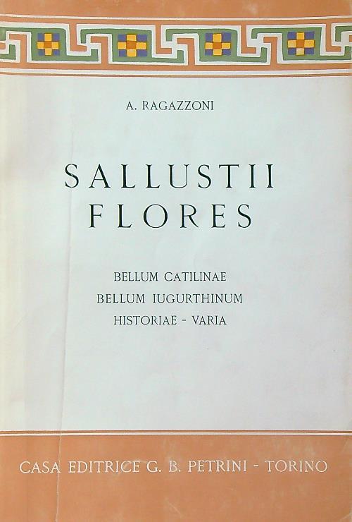 Sallustii flores - A. Ragazzoni - copertina