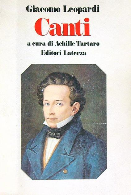 Canti - Giacomo Leopardi - copertina