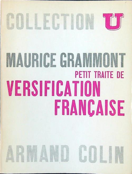 Petit traite de verification francaise - Maurice Grammont - copertina