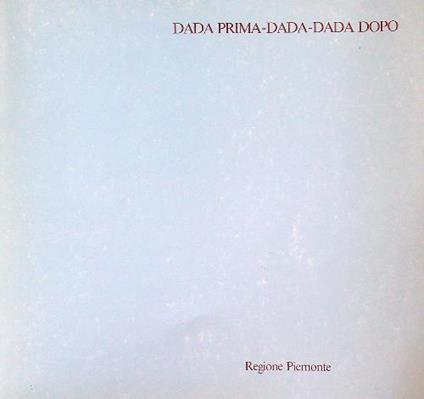 Dada Prima - Dada - Dada Dopo - copertina