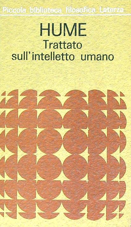 Trattato sull' Intelletto Umano - Hume - copertina