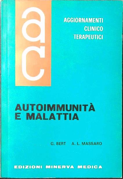 Autoimmunità e malattia - Bert - copertina