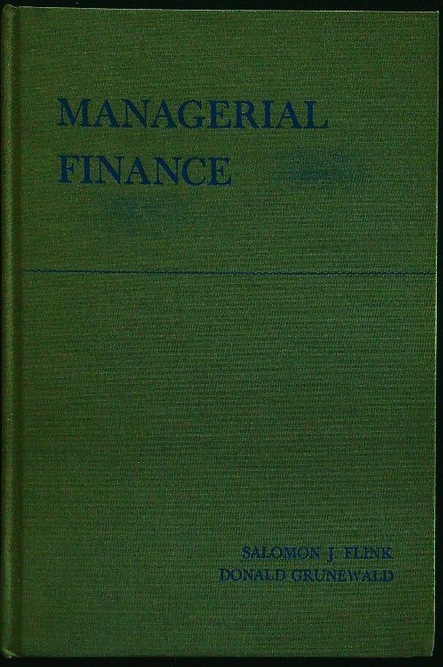 Managerial finance - Flink - copertina