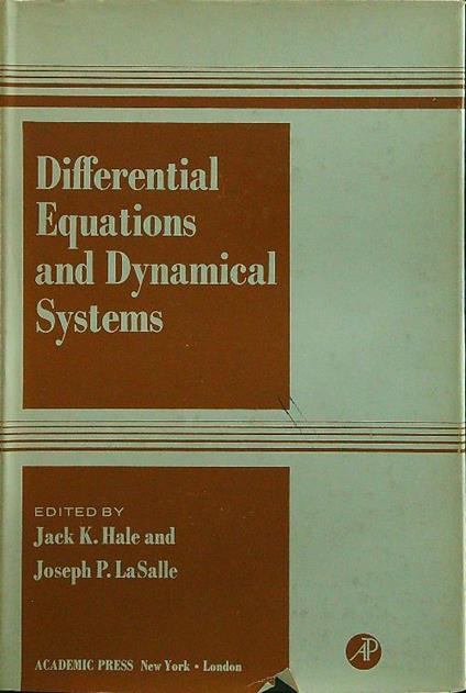 Differential equations and dynamical systems - copertina