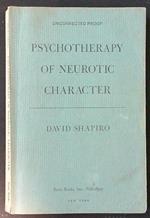 Psychotherapy of neurotic character