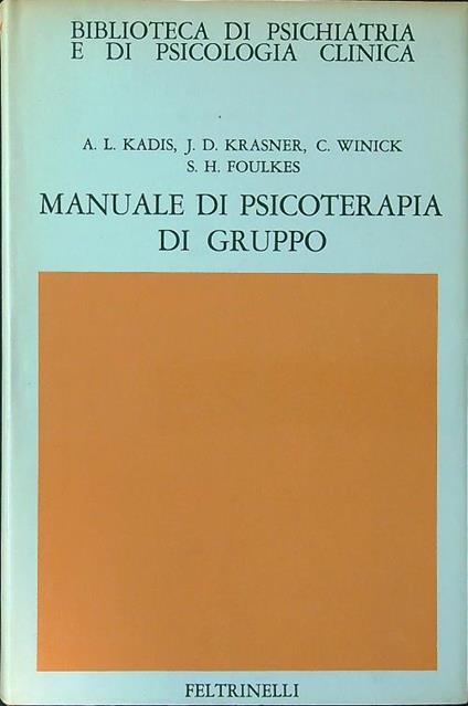 Manuale di psicoterapia di gruppo - copertina