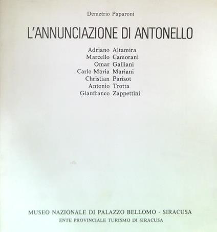 L' Annunciazione di Antonello - Demetrio Paparoni - copertina