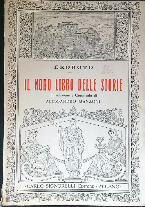 Il nono libro delle storie - Erodoto - copertina