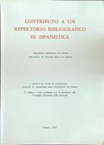 Contributo a un repertorio bibliografico di ispanistica