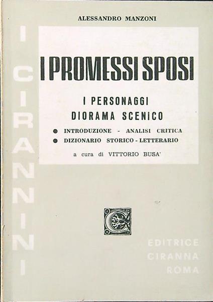 I promessi sposi: i personaggi - Vittorio Busa' - copertina