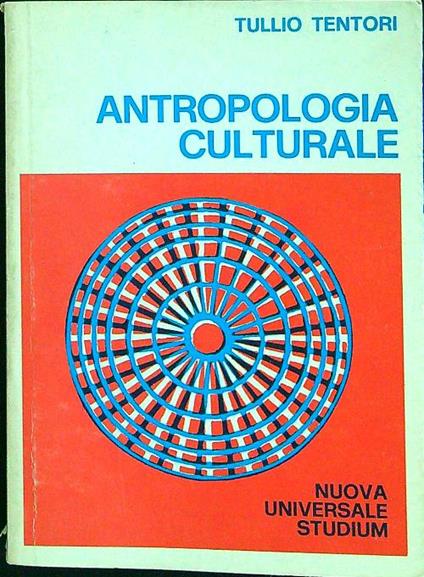 Antropologia culturale - Tullio Tentori - copertina