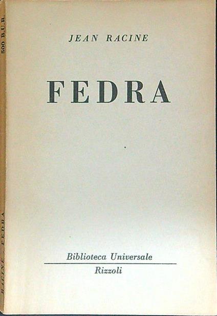 Fedra - Jean Racine - copertina