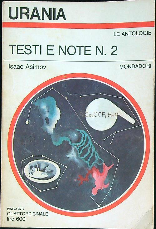 Testi e note n. 2 - Isaac Asimov - copertina