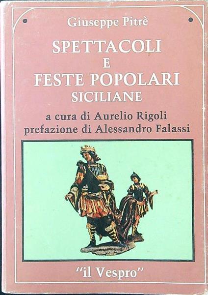 Spettacoli e feste popolari siciliane - Giuseppe Pitrer' - copertina