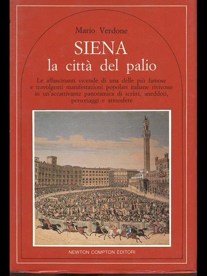 Siena la città del palio - Mario Verdone - copertina