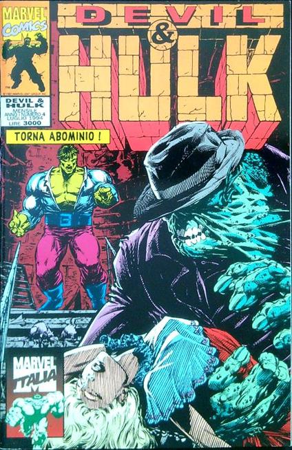 Devil & Hulk N. 4/Luglio 1994 - copertina