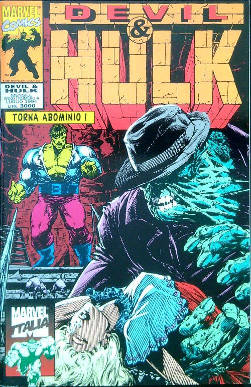 Devil & Hulk N. 4/Luglio 1994 - copertina