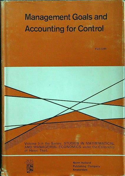 Management goals and accounting for control - Yuri Ijiri - copertina