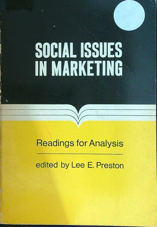 Social issues in marketing - Lee E. Preston - copertina