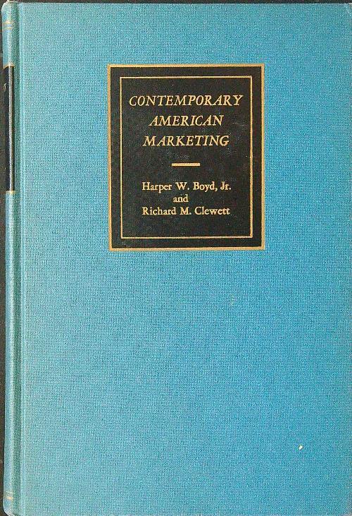 Contemporary American marketing - Boyd,Clewett - copertina