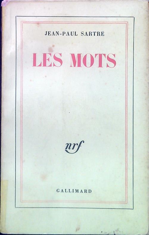 Les mots - Jean Paul Sartre - copertina