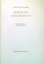 Biblische Geschichten - Incisione in legno non presente