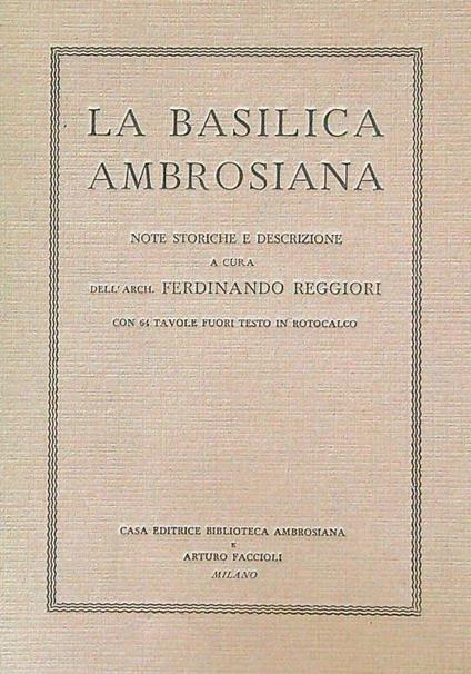 La basilica ambrosiana - copertina