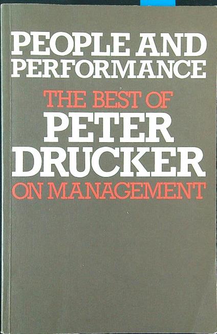 The best of Peter Drucker on management - copertina