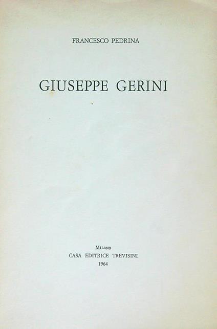 Giuseppe Gerini - Francesco Pedrina - copertina