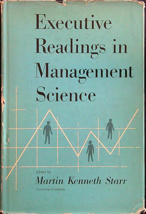 Executive readings in management science - Martin Kenneth Starr - copertina