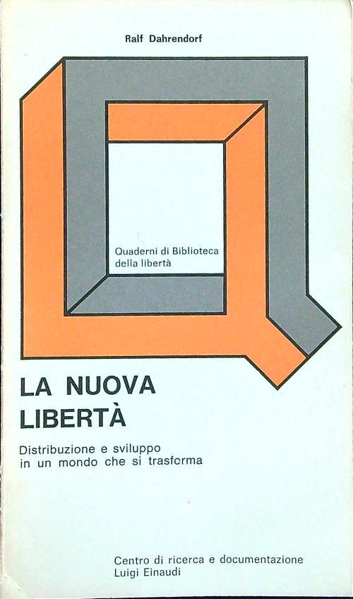 La nuova libertà - Ralf Dahrendorf - copertina