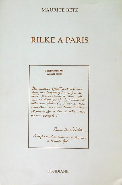 Bilke a Paris - Maurice Betz - copertina