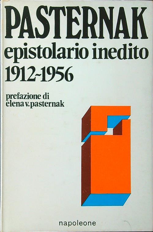 Epistolario inedito 1912-1956 - Boris Pasternak - copertina