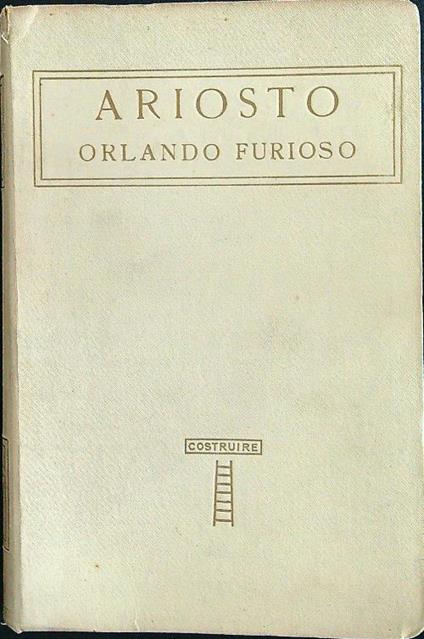 Orlando Furioso vol I - Ludovico Ariosto - copertina