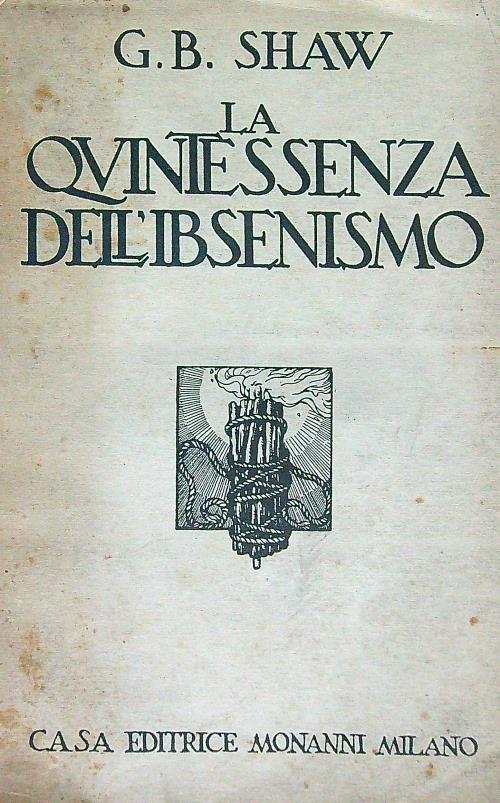 La quintessenza dell'ibesenismo - G. B. Shaw - copertina