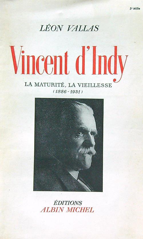 Vincent d'Indy - Leon Vallas - copertina