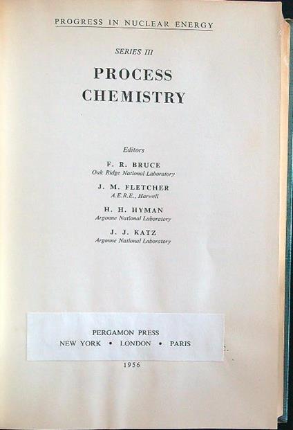 Process chemistry - copertina