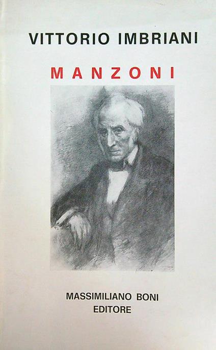 Manzoni - Vittorio Imbriani - copertina