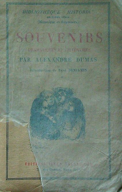 Souvenirs dramatiques et litteraires - Alexandre Dumas - copertina