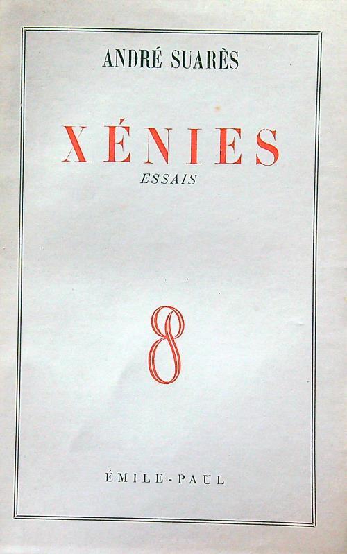Xenies - Andrè Suares - copertina