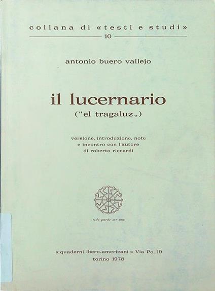 Il lucernario (el tragaluz) - Antonio Buero Vallejo - copertina