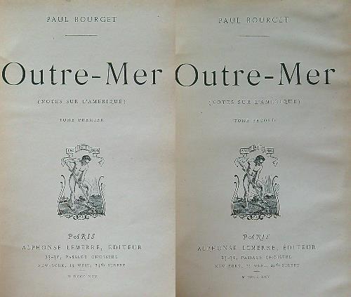 Outre-Mer 2 vv - Paul Bourget - copertina