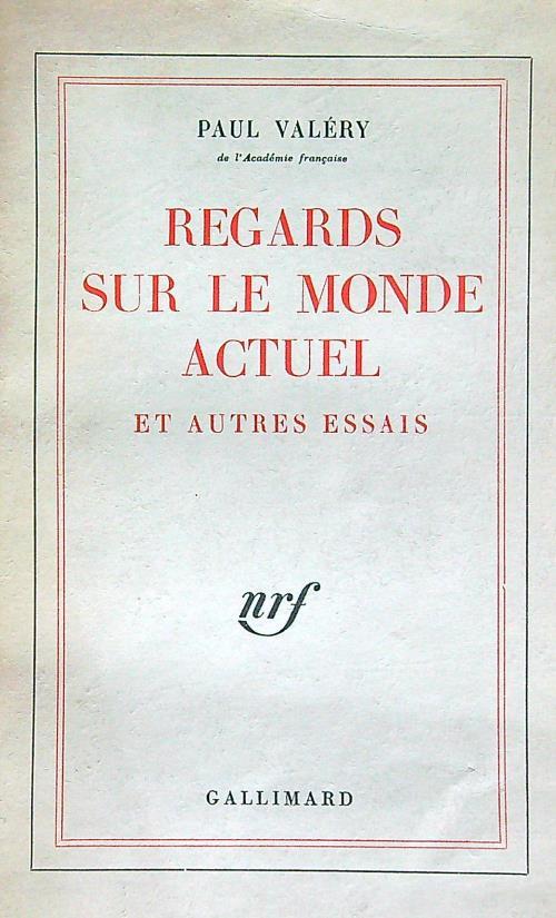 Regards sur le monde actuel - Paul Valéry - copertina