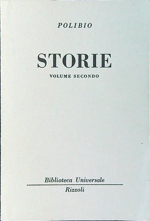 Storie vol. II - Polibio - copertina