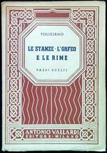 Le stanze - L'Orfeo e le Rime